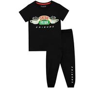 Friends Mädchen Central Perk Schlafanzug Schwarz 152