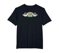 Friends Vintage Central Perk on White T-Shirt, Herren Große Größen, Schwarz, 6X Tall