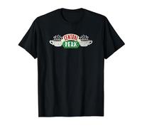Friends Vintage Central Perk on White T-Shirt, Herren, Schwarz, XXL