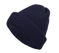 FRIESEN Friesennerz Unisex Rollmütze 'CPT. Spelunke' aus 100% Schurwolle - Wollmütze Strickmütze für Damen und Herren in Blau