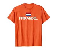 Frikandel Fahne Niederlande T-Shirt, Herren, Orange, XL