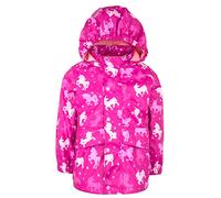 Fringoo - Regenmantel für Kinder - Einhorn-Design -Wasserdichte Jacke für Kinder - Alter 6/7 Jahre - Mehrfarbige Einhörner - Maschinenwäsche - leichter Mantel