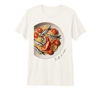 Frische italienische Meeresfrüchte-Pasta Frutti di mare mediterran Premium T-Shirt