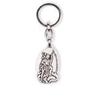 Fritz Cox Schlüsselanhänger 'Christophorus' | Schutzpatron der Reisenden | aus Metall | silber | robust und stabil