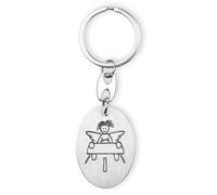 Fritz Cox Schutzengel Schlüsselanhänger 'Fritzchen' der kleine Engel für Autofahrer, Fahranfänger, Reisende | tolles Geschenk zu personalisieren