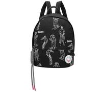 Fritzi Apres Ski Limited Barbie Backpack Nylon Damen Rucksack Freizeit Reisen Stadt mit Reißverschluss Innenfach verstellbaren Schulterriemen 31 x 29 x 14 cm, Schwarz