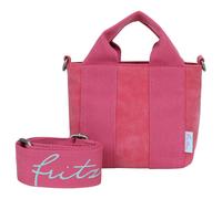 Schultertasche FRITZI AUS PREUSSEN "Fritzi Bini Jive Blackini", Damen, Gr. B/H/T: 20cm x 15,5cm x 7cm, pink, Polyurethan (PU), unifarben, Taschen, mit breiten Webbing-Schulterriemen (48425035-0) pink