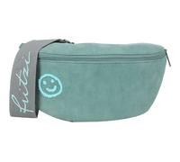 Fritzi Bum Bag Medium Limited Smile Jive Jade Gürteltasche Kunstleder Damen Handtasche Crossbody Bauchtasche Festival Wiesn belt bag mit Flock-Smile 12 x 29 x 9 cm, Grün