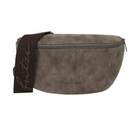 Umhängetasche FRITZI AUS PREUSSEN "Fritzi Bum Vintage", Damen, Gr. B/H/T: 29cm x 12cm x 9cm onesize, braun (schwarz braun), 100% Polyurethan, unifarben, Taschen Umhängetasche, mit Reißverschlussfach (
