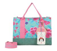 Fritzi aus Preussen Damen Fritzi x Frida Kahlo Canvas Flower Green Tote Bag