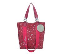 Fritzi aus Preußen Izzy02 Canvas Shopper Tasche 32 cm leo pink (FR5260757) rot