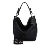 Schultertasche FRITZI AUS PREUSSEN "Eco Fritzi01", Damen, Gr. B/H/T: 34cm x 28cm x 12cm onesize, schwarz, 58% Polyester, 42% Polyurethan, unifarben, Taschen Schultertasche, mit Crossbody-Tragefunktion