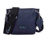 Schultertasche FRITZI AUS PREUSSEN "Eco-Fritzi03", Damen, Gr. B/H/T: 8,5cm x 22,5cm x 20,5cm, blau (dunkelblau), unifarben, Taschen Schultertasche, aus veganen und recycelten Materialien (12667569-0) 