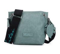 Schultertasche FRITZI AUS PREUSSEN "Eco-Fritzi03", Damen, Gr. B/H/T: 8,5cm x 22,5cm x 20,5cm, grün, unifarben, Taschen Schultertasche, aus veganen und recycelten Materialien (38203510-0) grün