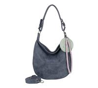 Schultertasche FRITZI AUS PREUSSEN "Fritzi Hobo", Damen, Gr. B/H/T: 10cm x 31cm x 33cm, blau, Lederimitat, unifarben, Taschen Schultertasche, mit abnehmbaren Schultergurt (17989408-0) blau
