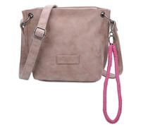 Umhängetasche FRITZI AUS PREUSSEN "Fritzi03N", Damen, Gr. B/H/T: 8,5cm x 22,5cm x 20,5cm, beige (taupe), Polyurethan (PU), unifarben, Taschen Umhängetasche, mit abnehmbarer Schlüsselschlange (52397611