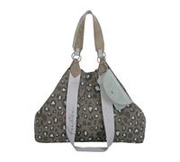 Henkeltasche FRITZI AUS PREUSSEN "Izzy", Damen, Gr. B/H/T: 16cm x 36cm x 50cm, grün (dunkelgrün), Baumwolle, unifarben, Taschen, aus veganen Materialien (95450546-0) dunkelgrün