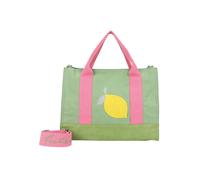 Fritzi Tote Bag Limited Squeezy Lemon Shopper Schultertasche mit Reißverschluss und verstellbarem Webbing-Schultergurt für Alltag und Reisen 29,5 x 40 x 14 cm, Mehrfarbig