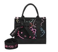 Fritzi aus Preussen Damen Hello Kitty Fritzi Izzy09 Outline Canvas Black Cat Cross