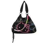 Fritzi aus Preußen Izzy Hello Kitty Head Flocked Canvas M Anthra Cat
