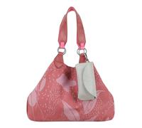 Fritzi Izzy Medium Leaves Canvas Roasty Rose Shopper Damen Handtasche Baumwollmix Schultertragbar Freizeit Stadt mit Druckknopf 30 x 43 x 16 cm, Rosa