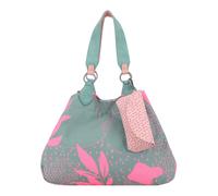 Fritzi aus Preußen Izzy Medium Limited Leaves Canvas Shoulder Bag Salbei Pink