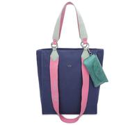 Henkeltasche FRITZI AUS PREUSSEN "Izzy02" Gr. B/H/T: 11 cm x 39 cm x 32 cm, blau (dunkelblau) Damen Taschen Handtaschen mit abnehmbarem Brillenetui (84614922-0)