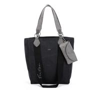 Fritzi aus Preußen Izzy02 Canvas Shopper Tasche 32 cm schwarz