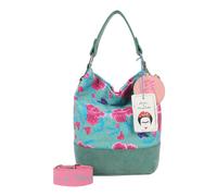Fritzi aus Preußen Izzy07 Fritzi x Frida Kahlo Limited Canvas Hobo Bag Flower Green