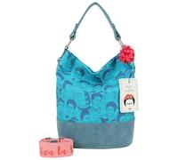 Fritzi aus Preussen Izzy07 Fritzi x Frida Kahlo Limited Canvas Hobo Bag Frida Heads