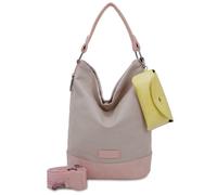 Fritzi Izzy07 Olga Canvas Sand Hobo Baumwollmix Damen Umhängetasche Festival City Beach vegan abnehmbares Brillenetui Schultergurt 37 x 27 x 17 cm, Beige