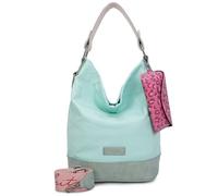 Fritzi aus Preußen Schultertasche Izzy07 Olga – Canvas, vegan – 27 cm, Grün