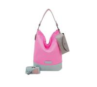 Schultertasche FRITZI AUS PREUSSEN "Izzy07 Olga" Gr. B/H/T: 17 cm x 37 cm x 27 cm, pink (neonpink) Damen Taschen Handtaschen aus veganen und recycelten Materialien (26791901-0)