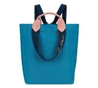 Cityrucksack FRITZI AUS PREUSSEN "Ju", Gr. B/H/T: 17cm, blau, pink, Nylon, unifarben, Rucksäcke, in modischem Design (34252353-0) blau, pink