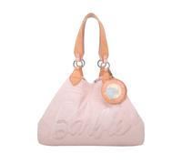 Henkeltasche FRITZI AUS PREUSSEN "Izzy Medium Barbie", Damen, Gr. B/H/T: 42cm x 29cm x 15cm, rosa (hellrosa), Baumwollmischung, unifarben, Taschen, mit kleinem, abnehmbarem Taschenanhänger (49371659-0