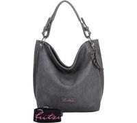 Schultertasche FRITZI AUS PREUSSEN "Eco-Fritzi01", Damen, Gr. B/H/T: 12cm x 28cm x 34cm, grau, unifarben, Taschen Schultertasche, aus veganen und recycelten Materialien (25774641-0) grau