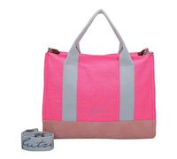 Fritzi aus Preußen Shopper Canvas Tote Bag mit verstell- und abnehmbarem Schulter-Riemen neon pink Damen