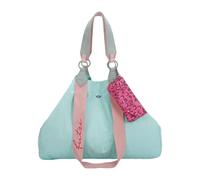 Fritzi Izzy Canvas Lime Shopper Baumwollmix Damen Handtasche Festival City Beach vegan abnehmbares Brillenetui 36 x 50 x 16 cm, Grün