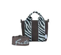 Fritzi aus Preußen Schultertasche Bini Heritage Espressini Damen 20×15,5×7 cm dunkelgrau/grün PU