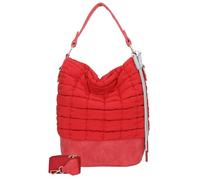 Fritzi Brigitte X Fritzi Olga Limited Bubble Hobo Bag Real Red Schultertasche Nylon Damen Handtasche Alltag Freizeit mit Magnetverschluss verstellbarem Schulterriemen 37 x 27 x 17 cm, Rot