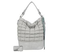 Fritzi Brigitte X Fritzi Olga Limited Bubble Hobo Bag Stone Damen Schultertasche Hobo Bag Freizeit Alltag Magnetverschluss Nylon 37 x 27 x 17 cm, Grau