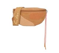 Fritzi Bum Bag Big Limited Happy Flocked Soft Chestnut Gürteltasche Crossbody Vegan Lederimitat Flockung Damen Bauchtasche Festival mit Reißverschluss und verstellbarem Gurt 16 x 34 x 11,5 cm, Braun