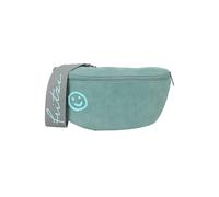 Fritzi Bum Bag Medium Limited Smile Gürteltasche Kunstleder Damen Handtasche Crossbody Bauchtasche Festival Wiesn belt bag mit Flock-Smile 12 x 29 x 9 cm - Grün, Hellgrau, Gelb
