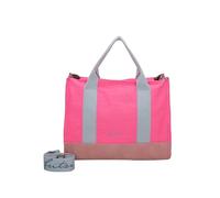 Fritzi Canvas Tote Bag Canvas Neon Pink Shopper Baumwollmix Damen Handtasche Umhängetasche Festival City Beach vegan 29,5 x 40 x 14 cm, Pink