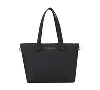 Fritzi Cloud Shopper Black Shopper ultraleichte vegane Damen Handtasche Einkaufstasche Alltag City mit Reißverschluss, Innentaschen und Steckfach 29,5 x 37 x 13 cm, Schwarz