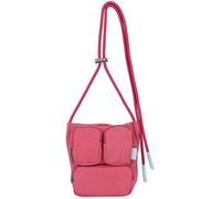 Schultertasche FRITZI AUS PREUSSEN "Donny Cross", Damen, Gr. B/H/T: 7cm x 18cm x 14cm, pink, Baumwolle, unifarben, Taschen Schultertasche, mit zwei aufgesetzten Vordertaschen (41107845-0) pink