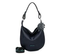 Fritzi Eco Hobo Bag Blue Recyceltes Material Damen Schultertasche Recycling Lederimitat Freizeit Stadt mit Reißverschluss verstellbarem Gurt 31 x 33 x 10 cm, Blau