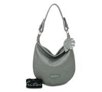 Fritzi Eco Hobo Bag Sky Recyceltes Material Damen Schultertasche Recycling Lederimitat Alltag Shopping mit Reißverschluss verstellbarem Gurt 31 x 33 x 10 cm, Hellblau
