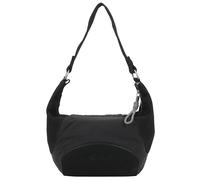Fritzi Gimmy Sky Mix Anthra Black Hobo Bag Nylon Damen Schultertasche Büro Alltag mit Reißverschluss verstellbarem Gurt 24 x 32 x 6 cm, Schwarz