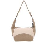 Fritzi Gimmy Sky Mix Hobo Bag Nylon Damen Schultertasche Alltag Reisen Freizeit mit Reißverschluss verstellbarem Gurt 24 x 32 x 6 cm - Braun, Rot, Khaki, Gelb, Schwarz